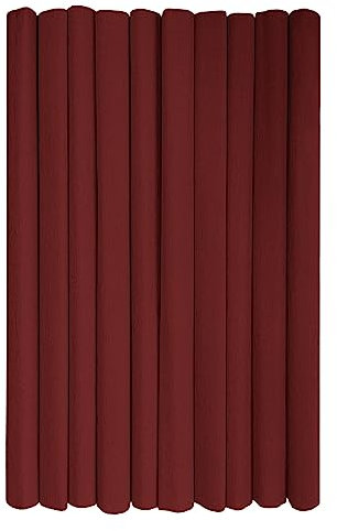 Interdruk - Crepe Paper Rolls for Kids, DIY and Decorations - Pack of 10 Reels (50cm x 200cm, 28g/m2) - 28 Dark Brown, 28 Dunkelbraun