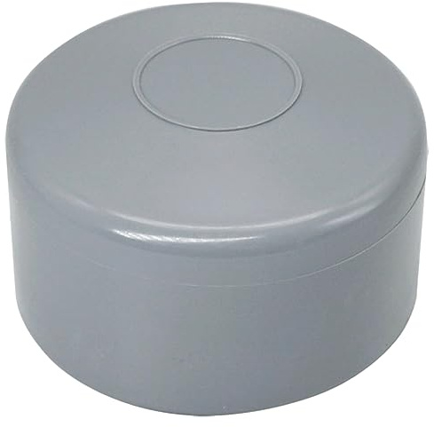 SKIR'CO (20 Stk) Zaunpfostenabdeckungen, Runde 60 mm Graue Kunststoffkappen für Runde Zaunpfosten, Zaunpfostenabdeckungen, Fenster Grau RAL 7040 Farbe