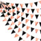32Ft Or Rose Noir Fanion Guirlande Bannière Décoration de fête Brillant Tissu Drapeau guinguette exterieu Banderole pour Fille Anniversaire Bapteme Fiançailles Mariage EVJF Disco Hiver Soiree Decor