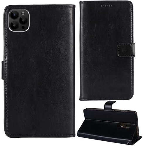 Anybird Flip Leder Tasche Hülle Für XGODY S21 5.5 Lederhülle Handyhülle Schutzhülle Klapphülle Handytasche Handy Etui Brieftasche Cover Case Abdeckung (Schwarz)