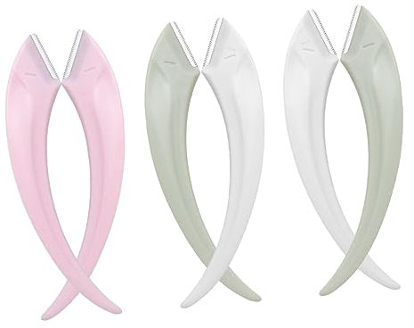 DOITOOL 6stücke Edelstahl Augenbrauenrasierer Für Frauen Kompakt Und Tragbar Hautfreundlich Und Präzise Gesichts Augenbrauenrasur Sanftes Entfernen Von Überschüssigen Härchen Und Flaum Für