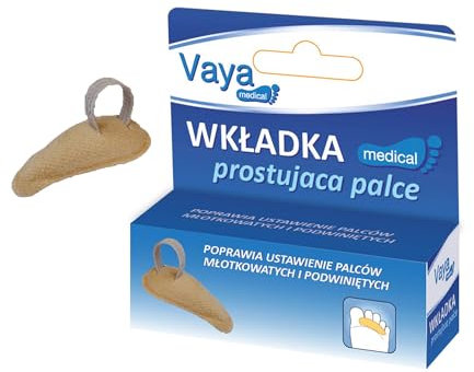 Vaya Medical Toe Straightener Toe Crest Hammer Toe Corrector Polyurethane Foam Cotton Right 1 Piece