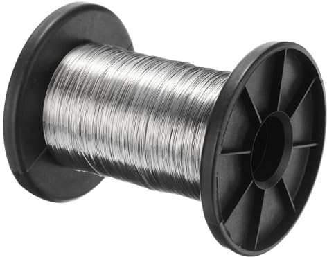 PATIKIL Alambre de Acero Inoxidable 304 328 pies 0.3mm 28 Calibre Alambre de Joyería Alambre Suave para Hacer Joyas Pulseras Manualidades Plata