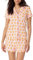 Achlibe Süßer Sommer-Pyjama für Damen, Loungewear-Set, Y2K-Grafikdruck, kurzärmelig, Hemd und Shorts, Pyjama-Set, A-orangefarbener Affe, 46