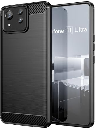 LIUZIHAN Cover per Asus Zenfone 11 Ultra. Design della manica in silicone morbido e sottile, antiurto e, Custodia per Asus Zenfone 11 Ultra.(Nero)