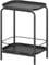 VASAGLE 2-Tier Side Table, Metal End Table, Small Sofa Coffee Table, Nightstand with Tray Surface, Modern Style, for Indoor and Outdoor Use, Living Room, Bedroom, Balcony, Ink Black LET243B01