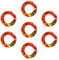 DENZYF 7 pièces Capsules de Saveur Gout Pods Air Gourde Pods Saveur, Pods de Gout de Bouteille D'eau Gonflable, Approprié Pour Sports de Plein air (Fraises Saveur Pods)