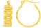 ARS-ARGENTI Creolen Ohrringe Damen Mädchen Sterling Silber 925 Gold 18K - hypoallergen (Luxuriöse Statement Creolen mit Kettendesign AALIYAH Edelstahl 18K vergoldet 20x6mm)