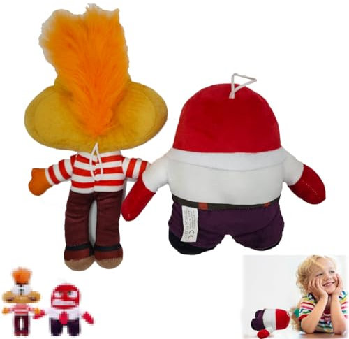 Gxlaihly 2 Stück Inside Out 2 Plush, Soft and Fun Plüshies Dolls, Alles Steht Kopf Kuscheltier, Anxiety, Envy, Embarrassment, Ennui Plush, Sammlergeschenke for Filmfans for Geburtstag (A+B)
