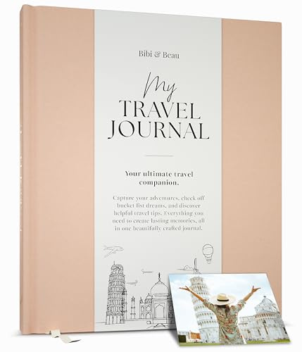 Travel Planner & Holiday Journal for 16 Trips – Adventure Scrapbook, Bucket List & Travel Diary for Women, Men & Couples – Gift for Travellers