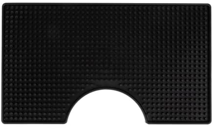 Olympia Thermoplastic Elastomer Draught Beer Bar Mat, 310x180mm | Protects bar surfaces and glassware from breakage with a highly slip-resistant grip that easily contains messy spills.
