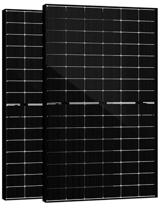 SAKETE 900W Balkonkraftwerk Set mit Growatt NEO 800M-X Wechselrichter, 2 x 450W Full Black Glas-Glas Solarmodule bifazial, N-Typ 16BB, WiFi & App, IP67/IP68, Schuko