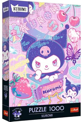 Trefl Premium Plus Quality - Kuromi Puzzle - 1000 Teile, Puzzle-Serie mit Lieblingsfiguren, für Erwachsene und Kinder ab 14 Jahren