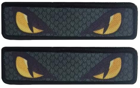 Lpoppcx Kleider Patches | Dekorative Schlangenauge Taschenpatches,Reflektierend Für Rucksack Helm Jacke Aufkleber 2er Set