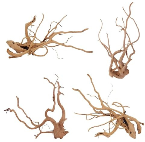 AquaOne Aquarium Wurzel XL 60-80 cm - 1 Stück - Filigrane Moorkienwurzel für Aquascaping, Naturdeko & Aufsitzerpflanzen - Handverlesenes Unikat für Süßwasseraquarien