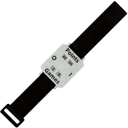 YRTUOP Tennis Punktezähler, Tragbarer Tennis Punktezähler Armband Einstellbares Zählgerät Mit Großem Display Für Indoor Outdoor Garten Park, 30x4.5x3cm