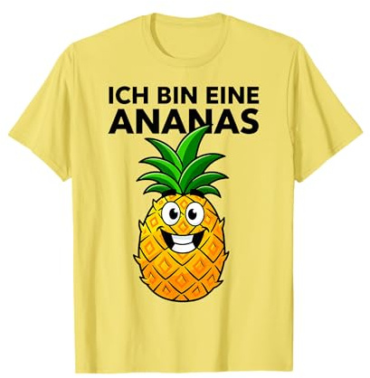 Ananas Kostüm Ananaskostüm Herren Damen Kinder Obstkostüm T-Shirt