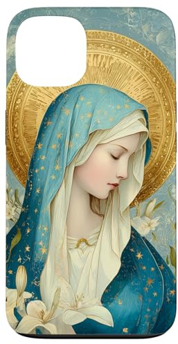 Carcasa para iPhone 13 Nuestra Señora de los Lirios - María, Santa Madre