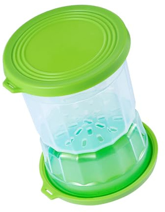 OEBUAFI Pot de Sablier D'olive, Pot Séparateur de Jus de Cornichon étanche pour les Amateurs de Cornichons et D'olives (GREEN)