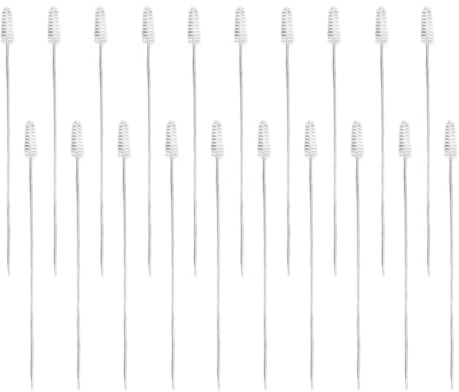 Walfront 20-teiliges Spritzpistolen-Reinigungsbürsten-Set aus Hochdichtem Nylon und Edelstahlgriff für HVLP-Lackierpistolen-Airbrush-Düsen Im Automobilbereich