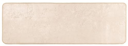 vidaXL Teppichläufer MARSA Creme 50 x 100 cm Polyester und PVC