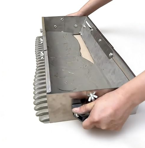 Truelle Crantée Réglable 400-800mm Peigne à Mortier avec Roues Niveleur De Carreaux Boîte Carrée Sable Plat Outil De Nivellement pour Carrelage Et Pavage