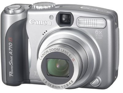 Canon PowerShot A710 IS Digitalkamera (7 MP, 6fach opt. Zoom, Bildstabilisator)