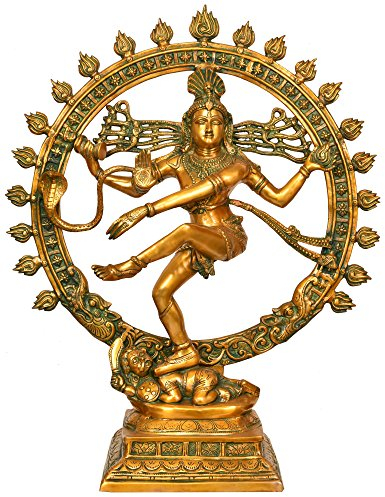 Exotic India Größe Lord Shiva als Nataraja – Messing Statue
