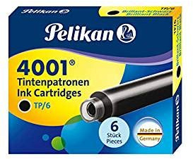 Pelikan Tintenpatrone 4001 TP 6 brillantschwarz Schachtel mit 6