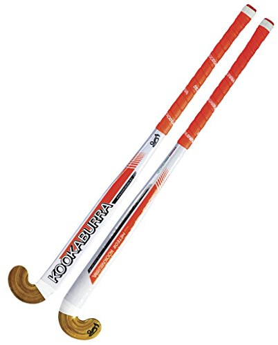 Kookaburra-Hockey-Schläger., unisex, Hockeyschläger, Meteor, Weiß/Orange/Schwarz