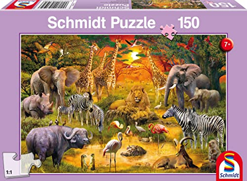 Schmidt | Animals of Africa Jigsaw Puzzle - 150 Pieces | Children's Puzzle | Ages 7+