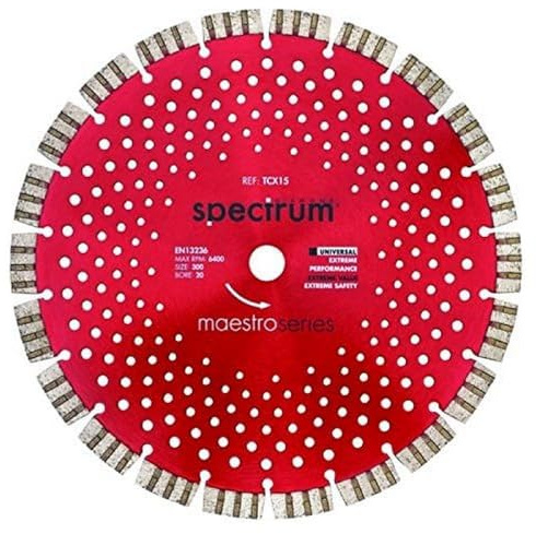 Spectrum Maestro 15mm Universal Turbo-Seg Dia Blade - 300/20mm