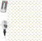 VOLTRONIC LED Lichtervorhang, innen und außen, IP44, Fernbedienung, Größen- und Farbwahl, 3x6 m 600 LEDs, warmweiß