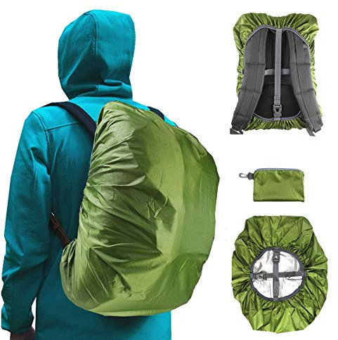 Frelaxy Wasserdichter Rucksack-Regenschutz, 8000 mm wasserdicht, verbesserte ultrastarke mehrschichtige Struktur, rutschfester Kreuzschnallenriemen, ultraleicht, kompakt, tragbar, für Wandern,