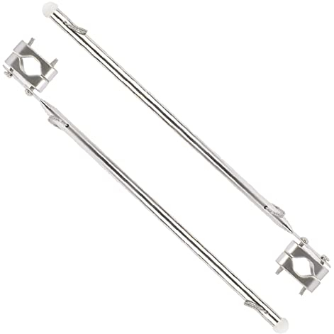 NovelBee Flaggenmast aus Edelstahl, 39 cm, für Boot, Yacht, Marine, 2 Stück