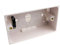 kenable Surface Mount Back Box Pattress Box 2 Gang 47mm with Cable Holder