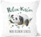 SpecialMe® Kissenbezug Spruch Relaxkissen nur kein Stress Panda-Bär Dekokissen Geschenk Kein Stress weiß 40cm x 40cm