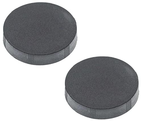 vhbw 2X Objektivdeckel für 39mm Fernglas-Objektiven - 2 Stück, Schwarz, Aufsteckbar
