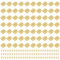 Iyowei 70 Pcs Small Hinges, 18x16mm Antique Mini Drawer Hinges for DIY Jewelry Boxes, Gold