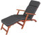 PillowPrim Sonnenliege Auflage - Liegenauflage Outdoor - Auflagen für Deckchair 178 x 47 cm, 5 cm - Polsterauflage für Sonnenliege - Kissen für Liegestuhl - Dick, Bequem & Langlebig – Schwarz