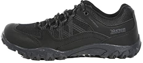 Regatta - Kinder Wanderschuhe Edgepoint (34 EU) (Schwarz)