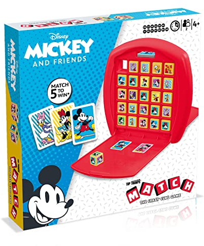 Winning Moves - MATCH - Mickey and Friends - Kinderspiel - Alter 4+ - Multilingual, Gelbe