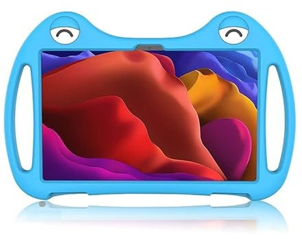 HAPPYA Silicon Kids Case für Lenovo Yoga Pad 11 Tablet PC Funda Cover für Yoga Tab 11 YT-J706F Tablet Verstellbare Klappständerabdeckung (Color : Blue)
