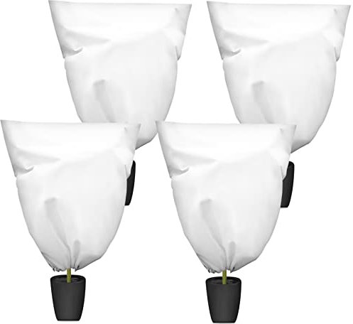 Evoio 4 Pack Plant Covers, 80cm x 120cm Plant Blueberry Bushes Protection Bags with Drawstring for Bird Vegetables Fruits, Strawberries, Blueberries