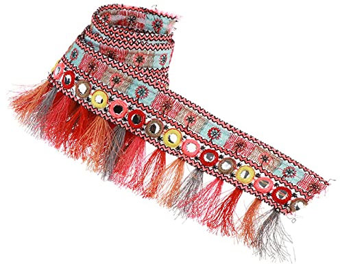 rockible 1 Yard Jacquard Bordüre Band Retro Bordüre Material, Gewebe