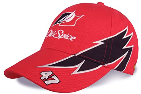 FirstCos Talladega Nights Hat Unisex 47 Stickerei Baseball Cap Trucker Caps Rot