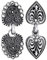 Luvadeyo Lot de 2 clips en métal pour cardigan - Argent antique - Clip rétro - Cape, écharpe, chemise celtique - Vintage - Fermoirs pour femmes