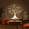 kaululu Arbre de Vie Lampe Personnalisée avec Noms de Famille pour Maman Led Personnalisé Prénom Lampe Led Base en Bois Cadeaux Personnalisés pour Femme Noël Anniversaire Fête des Mères Cadeaux
