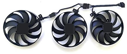 REMSEY Ventilateurs de Refroidissement 3 pièces 90MM 7PIN CF9010U12D Compatible for ASUS TUF RTX 3060 Ti 3070 3080 3090 OC Gaming Ventilateurs de Carte Graphique Kindly