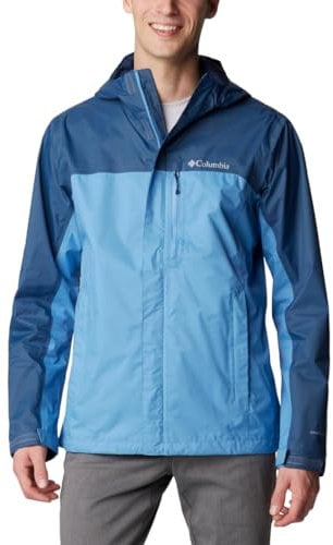 Columbia Pouring Adventure Jacket, Veste De Pluie Imperméable Homme, Skyler/Dark Mountain, Taille S